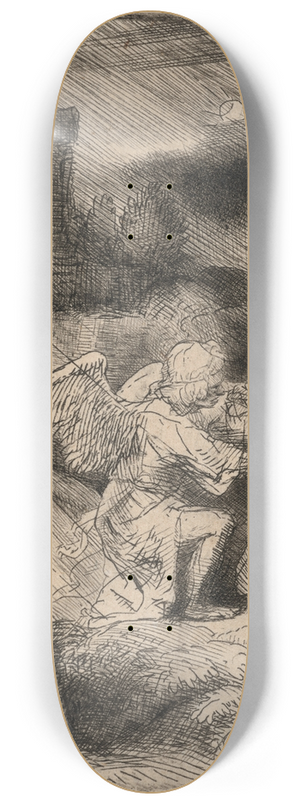 Rembrandt van Rijn - The Agony in the Garden 8.25 inch art skate deck