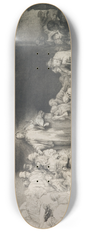 Rembrandt van Rijn - The Hundred Guilder Print 8.25 inch art skate deck Rembrandt van Rijn - The Hundred Guilder Print 8.25 inch art skate deck