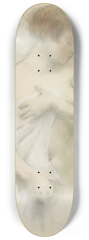 Armand Rassenfosse - Standing naked woman 8.25 inch art skate deck
