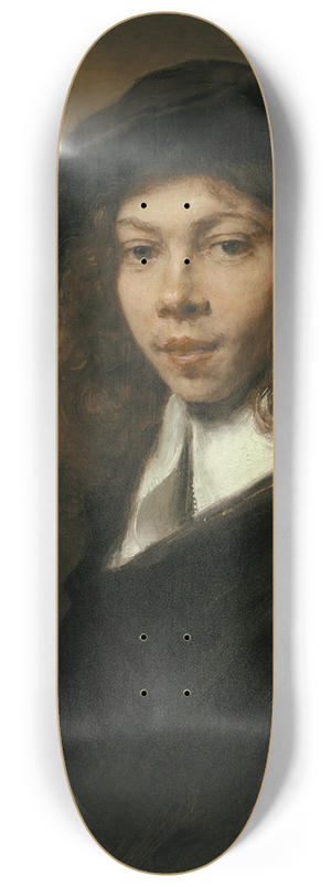 Rembrandt van Rijn - Young Man in a Black Beret 8.25 inch art skate deck Rembrandt van Rijn - Young Man in a Black Beret 8.25 inch art skate deck
