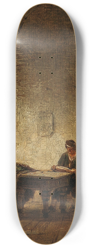 Remigius Adrianus van Haanen - In The Study 8.25 inch art skate deck