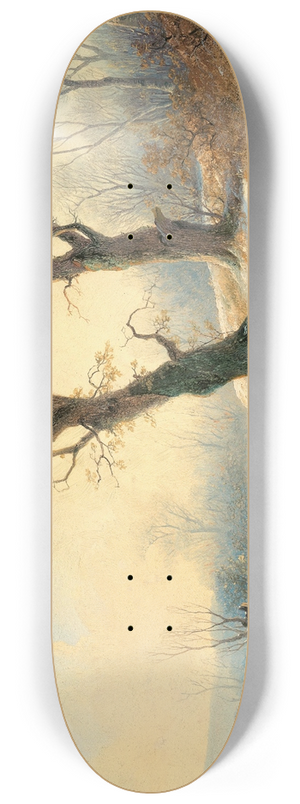 Remigius Adrianus van Haanen - Returning Home in Winter 8.25 inch art skate deck