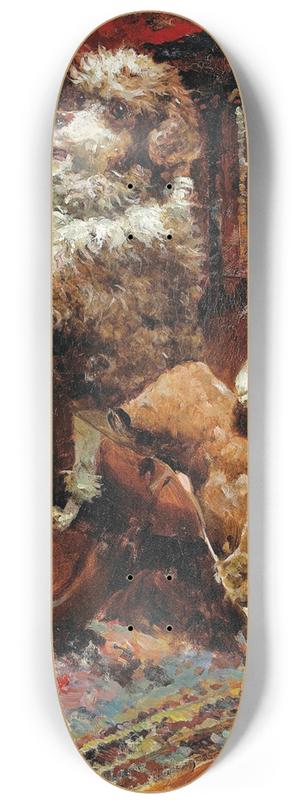 Ren Princeteau - The Poodle Of Theartist s Mother Clipped Like A Lion 8.25 inch art skate deck
