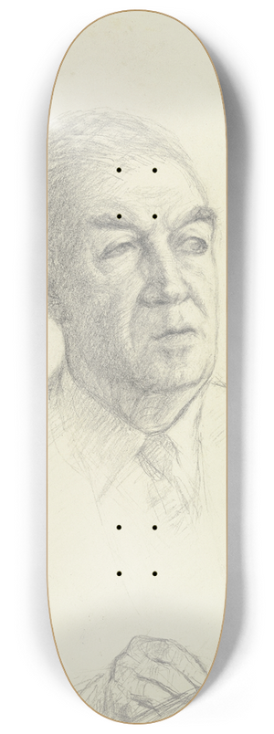 Arno Knig - Portrait of Benno Reifenberg I 8.25 inch art skate deck