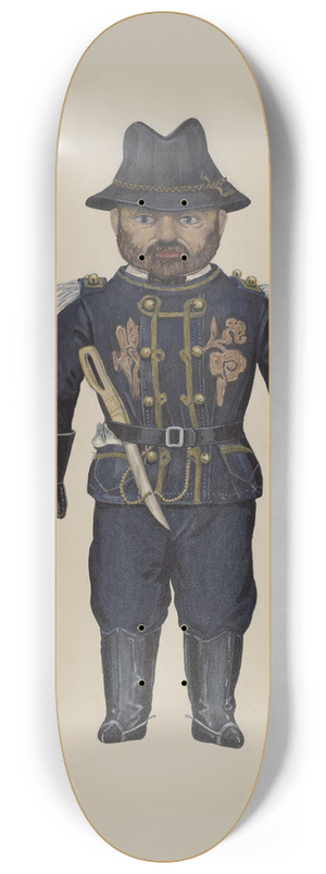 Rex F. Bush - Doll General Grant 8.25 inch art skate deck
