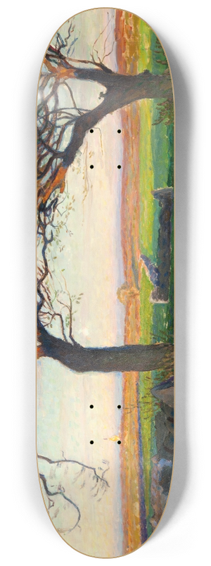 Richard Bergh - Landscape from Halland 8.25 inch art skate deck
