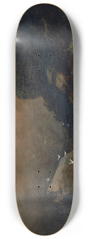 Arnold Bcklin - Mountain Lake With Seagulls 8.25 inch art skate deck