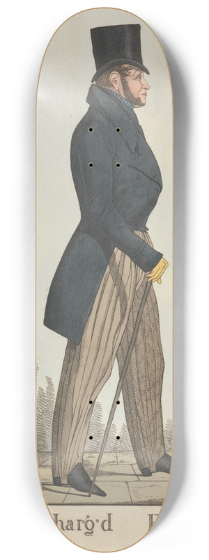 Richard Dighton - A Discharged Fifer 8.25 inch art skate deck