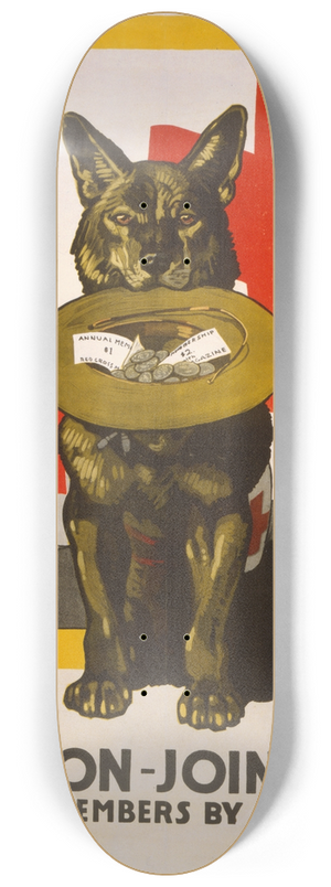 Richard Fayerweather Babcock - Come on Join now 8.25 inch art skate deck Richard Fayerweather Babcock - Come on Join now 8.25 inch art skate deck