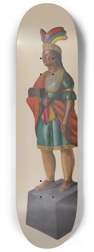 Richard F. Smith - Cigar Store Indian 8.25 inch art skate deck