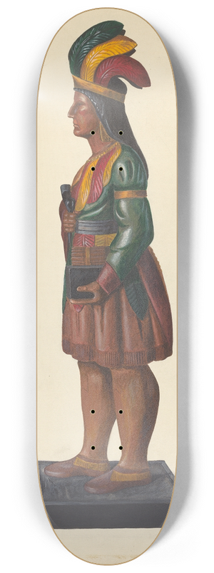 Richard F. Smith - Cigar Store Indian 8.25 inch art skate deck
