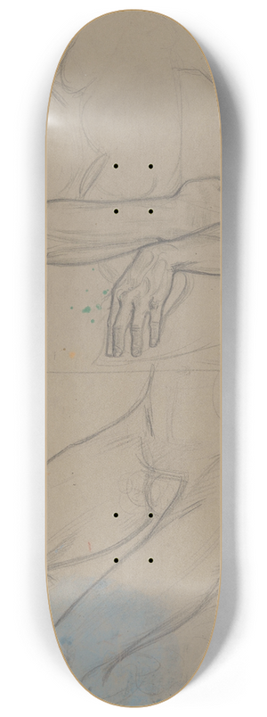 Richard Nicolas Roland Holst - Boven- en onderlichaam van mannelijk naakt met kind 8.25 inch art skate deck Richard Nicolas Roland Holst - Boven- en onderlichaam van mannelijk naakt met kind 8.25 inch art skate deck