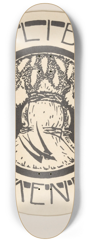 Richard Nicolas Roland Holst - Ex libris van Maurits Mendels 3 8.25 inch art skate deck Richard Nicolas Roland Holst - Ex libris van Maurits Mendels 3 8.25 inch art skate deck