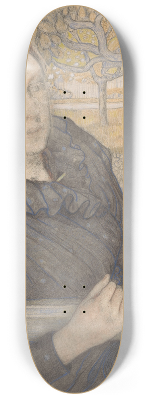 Richard Nicolas Roland Holst - Henritte van der Schalk in een tuin te Noordwijk 8.25 inch art skate deck