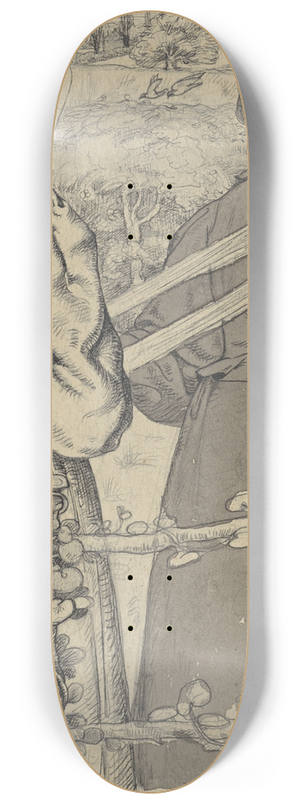 Richard Nicolas Roland Holst - Huizer meisjes die garen winden 8.25 inch art skate deck