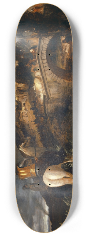 Arnold Bcklin - The March of the Goths 8.25 inch art skate deck