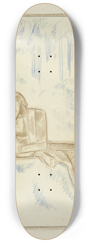 Richard Nicolas Roland Holst - Lezende vrouw in een boslandschap 8.25 inch art skate deck Richard Nicolas Roland Holst - Lezende vrouw in een boslandschap 8.25 inch art skate deck