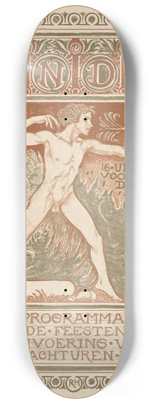 Richard Nicolas Roland Holst - Omslagontwerp voor; Feestprogramma van de Algemene Nederlandse Diamantbewerkersbond bij de invoering van de achturendag 8.25 inch art skate deck Richard Nicolas Roland Holst - Omslagontwerp voor; Feestprogramma van de Algemene Nederlandse Diamantbewerkersbond bij de invoering van de achturendag 8.25 inch art skate deck