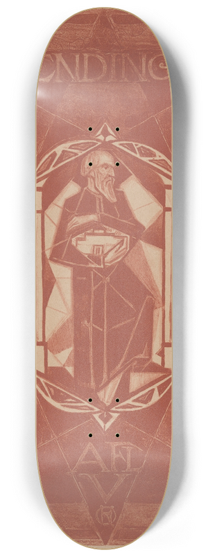 Richard Nicolas Roland Holst - Omslagontwerp voor; Wendingen, 1918 8.25 inch art skate deck