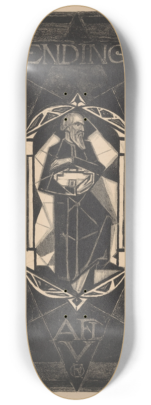 Richard Nicolas Roland Holst - Omslagontwerp voor; Wendingen, 1918 8.25 inch art skate deck Richard Nicolas Roland Holst - Omslagontwerp voor; Wendingen, 1918 8.25 inch art skate deck