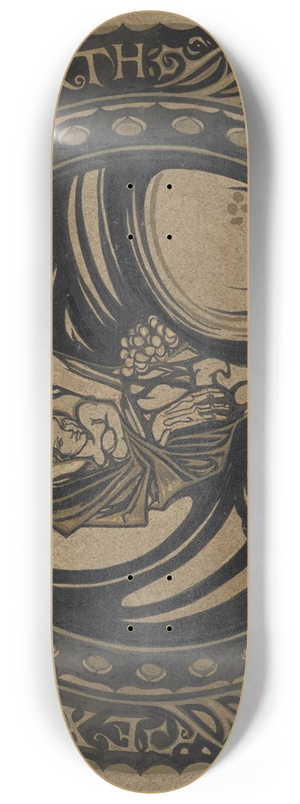 Richard Nicolas Roland Holst - Ontwerp voor ex libris voor Joyce Haworth 8.25 inch art skate deck Richard Nicolas Roland Holst - Ontwerp voor ex libris voor Joyce Haworth 8.25 inch art skate deck