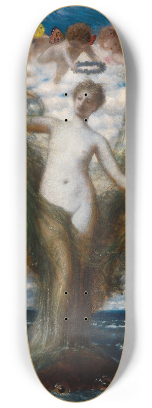 Arnold Bcklin - Venus Anadyomene 8.25 inch art skate deck
