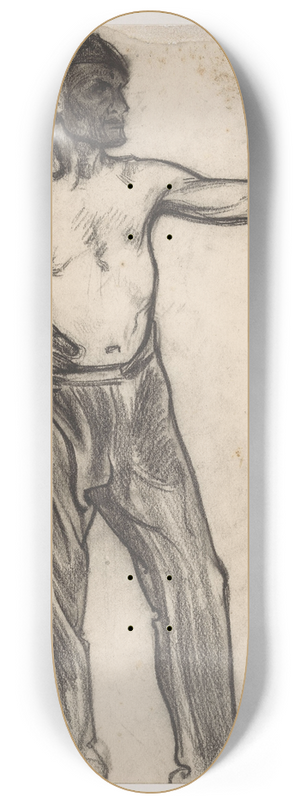 Richard Nicolas Roland Holst - Staande man met ontbloot bovenlichaam 8.25 inch art skate deck Richard Nicolas Roland Holst - Staande man met ontbloot bovenlichaam 8.25 inch art skate deck