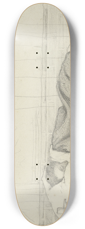 Richard Nicolas Roland Holst - Vrouw van Richard Roland Holst in bed, naar links 8.25 inch art skate deck