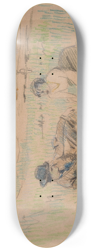Rik Wouters - On the Banks of the Seine  Nel and Simon-Levy 8.25 inch art skate deck