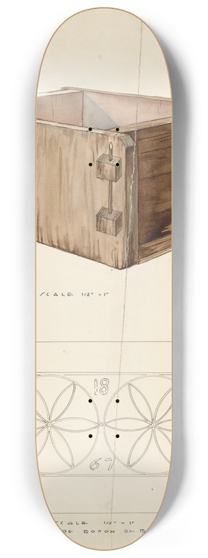 Roberta Elvis - Cheese Mold 8.25 inch art skate deck