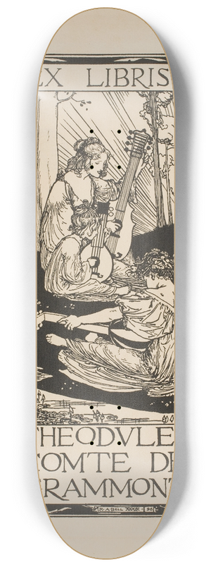 Robert Anning Bell - Theodule, Count of Grammont 8.25 inch art skate deck