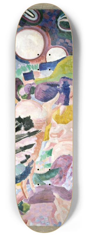 Robert Delaunay - Carousel of Pigs 8.25 inch art skate deck Robert Delaunay - Carousel of Pigs 8.25 inch art skate deck