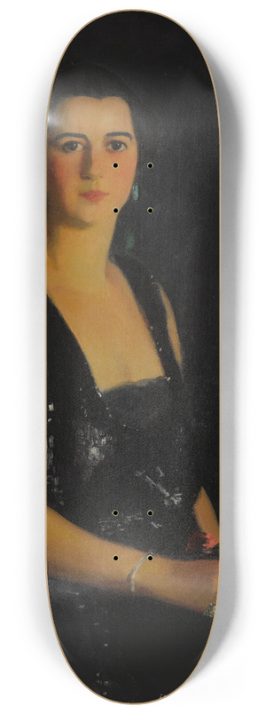 Robert Henri - Portrait of Mrs. Arthur Bond Cecil 8.25 inch art skate deck