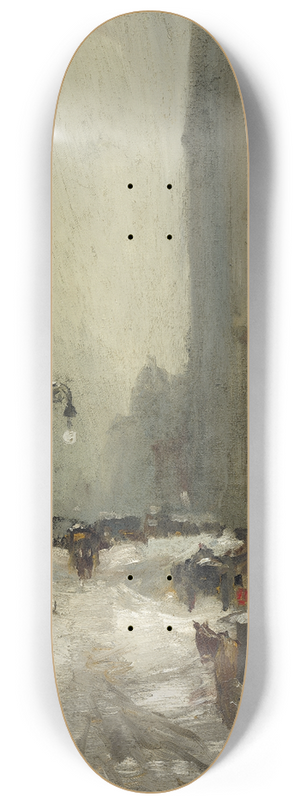 Robert Henri - Snow in New York 8.25 inch art skate deck
