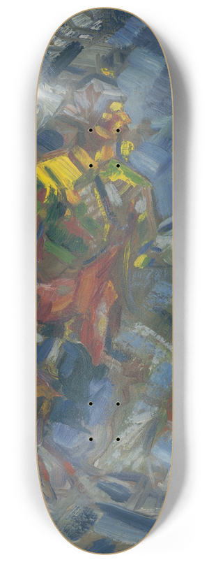 Arnold Peter Weisz-Kubnan - Hunter in a Blue Forest 8.25 inch art skate deck