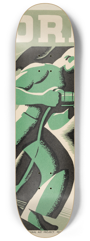 Robert Muchley - Work with care 8.25 inch art skate deck