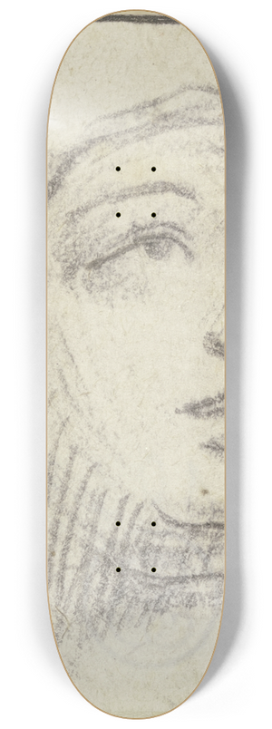 Robert Nanteuil - Eine Frau, emporblickend 8.25 inch art skate deck