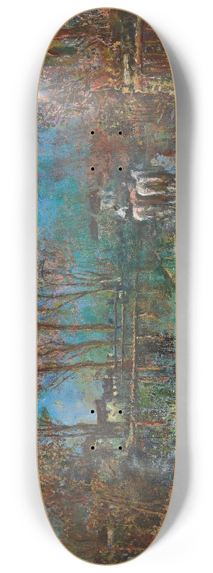 Robert Russ - Landschaft mit Pferdegruppe 8.25 inch art skate deck