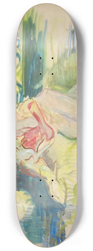 Arnold Peter Weisz-Kubnan - Man with a Dog 8.25 inch art skate deck