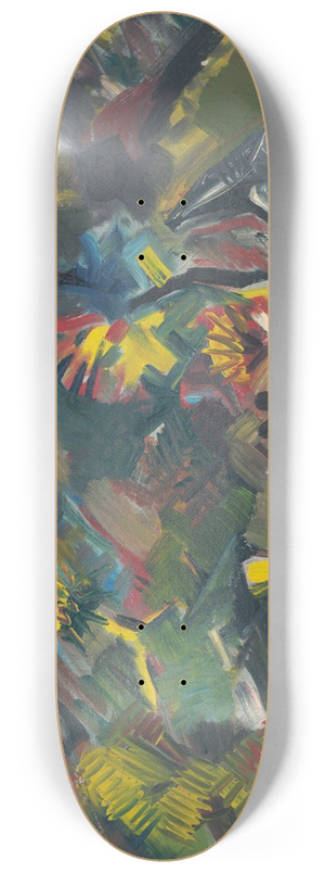 Arnold Peter Weisz-Kubnan - Mountain Landscape 8.25 inch art skate deck