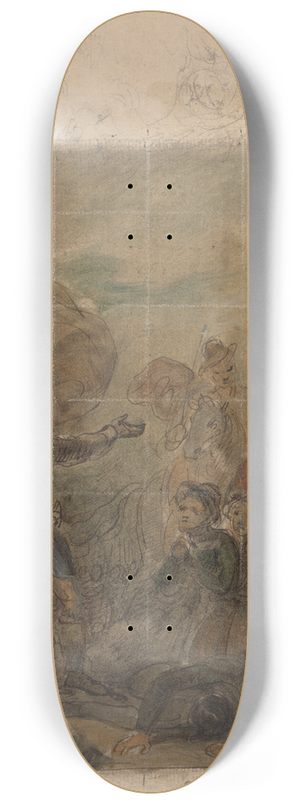 Robert Smirke - Scene from Don Quixote 8.25 inch art skate deck