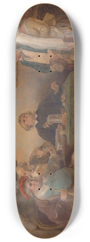Robert Smirke - The Seven Ages of Man- The Justice, As You Like It, II, vii 8.25 inch art skate deck