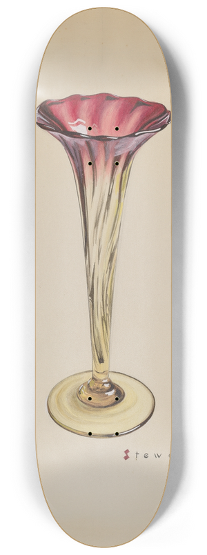 Robert Stewart - Vase (Morning Glory) 8.25 inch art skate deck