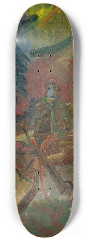 Arnold Peter Weisz-Kubnan - Resting Huntsman 8.25 inch art skate deck