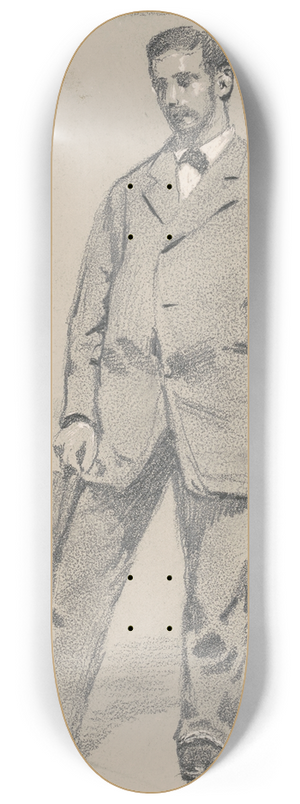 Robert William Vonnoh - Standing Man 8.25 inch art skate deck