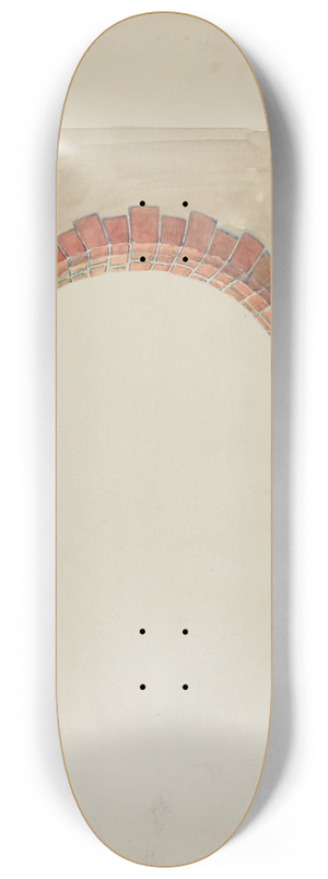 Robert W.R. Taylor - Restoration Drawing  Main Doorway & Arch to Mission House 8.25 inch art skate deck