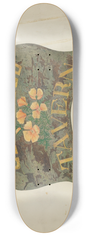 Robert W.R. Taylor - Tavern Sign 8.25 inch art skate deck