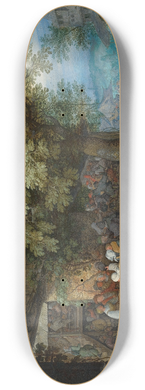 Roelant Savery - Peasants Dancing outside a Bohemian Inn 8.25 inch art skate deck
