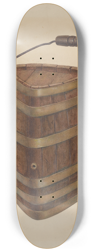 Roger Deats - Triangle Field Water Keg 8.25 inch art skate deck