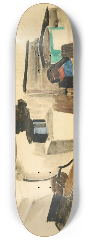 Roger de La Fresnaye - Nature Morte  La Pipe 8.25 inch art skate deck